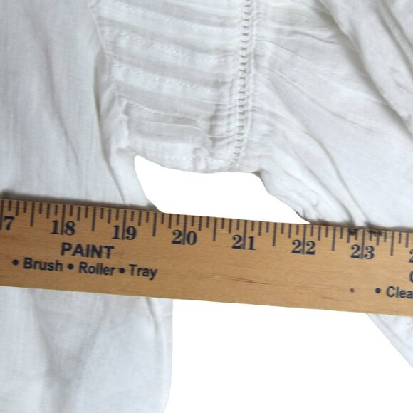 American Eagle Outfitters L Boho Lace Flutter Sleeve Top - Picture 6 of 9